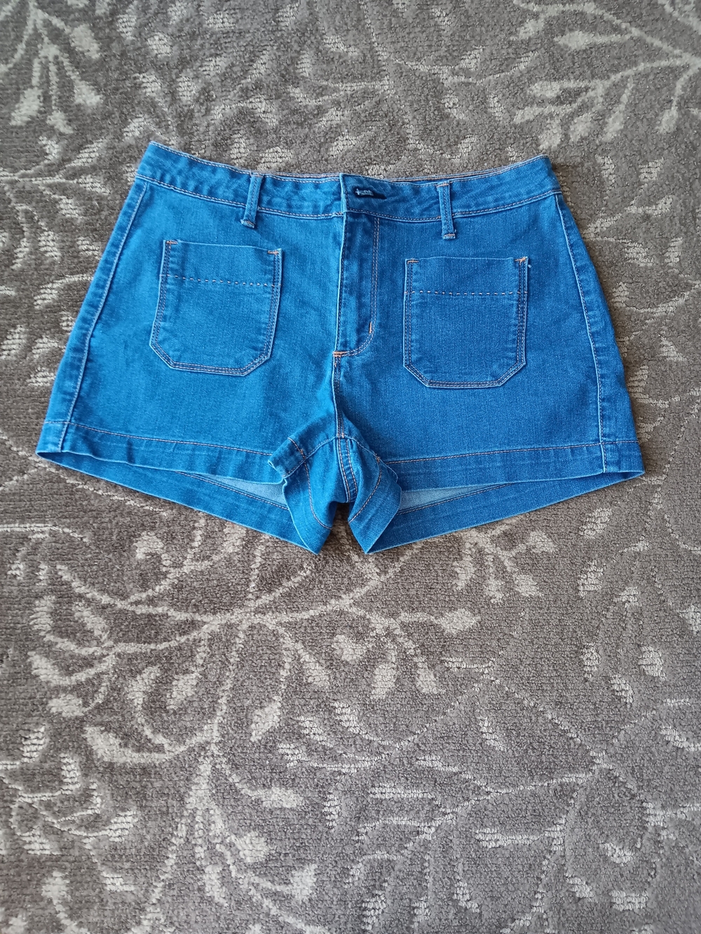 Jessica Simpson Bright Blue Denim Shortie Shorts
